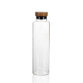 Hot Selling High Quality Heat-Resistant Borosilicate Glass Bottle with Wood Lid More Styles 300ml 400ml